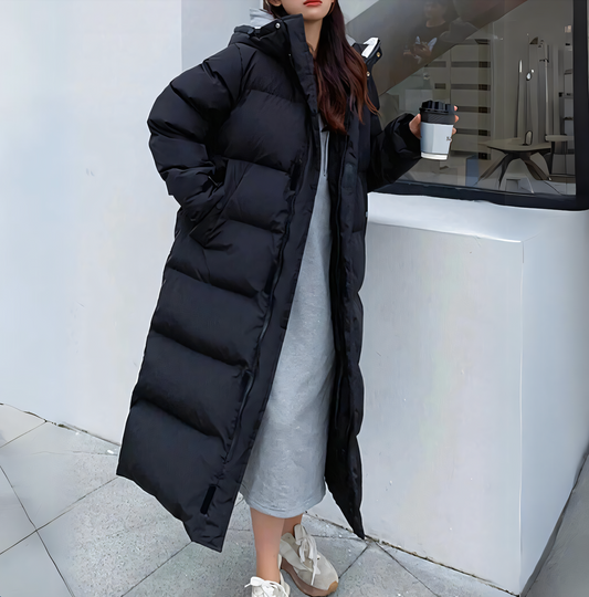 Stefanie | Damen Steppjacke mit Kapuze und Reißverschluss