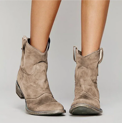 Doris | Damen Winter Western Stiefel mit Niedrigem Absatz