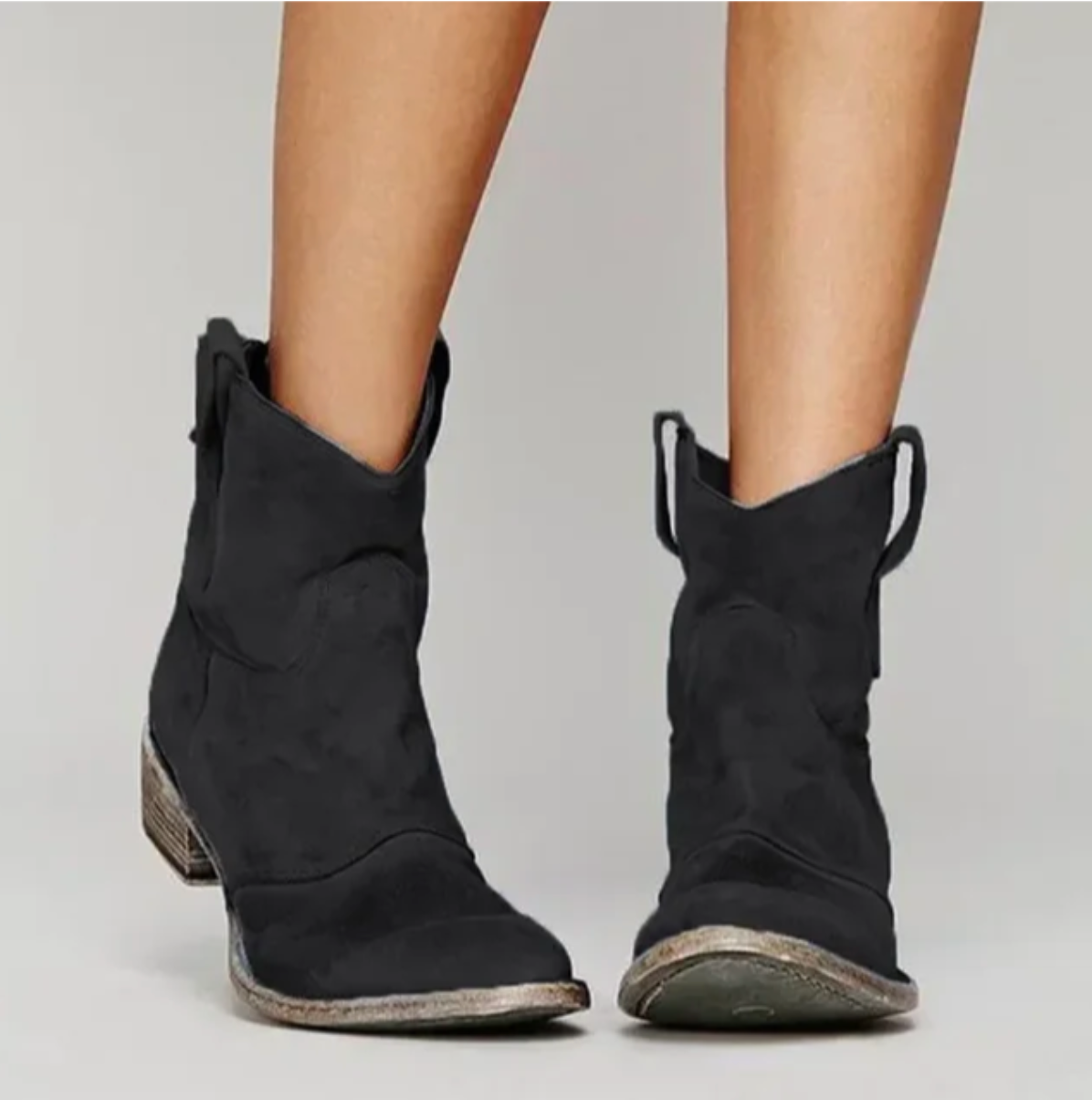 Doris | Damen Winter Western Stiefel mit Niedrigem Absatz