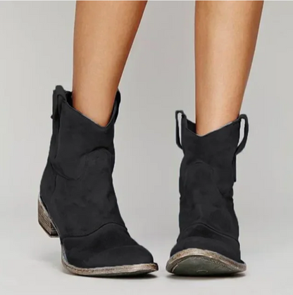Doris | Damen Winter Western Stiefel mit Niedrigem Absatz