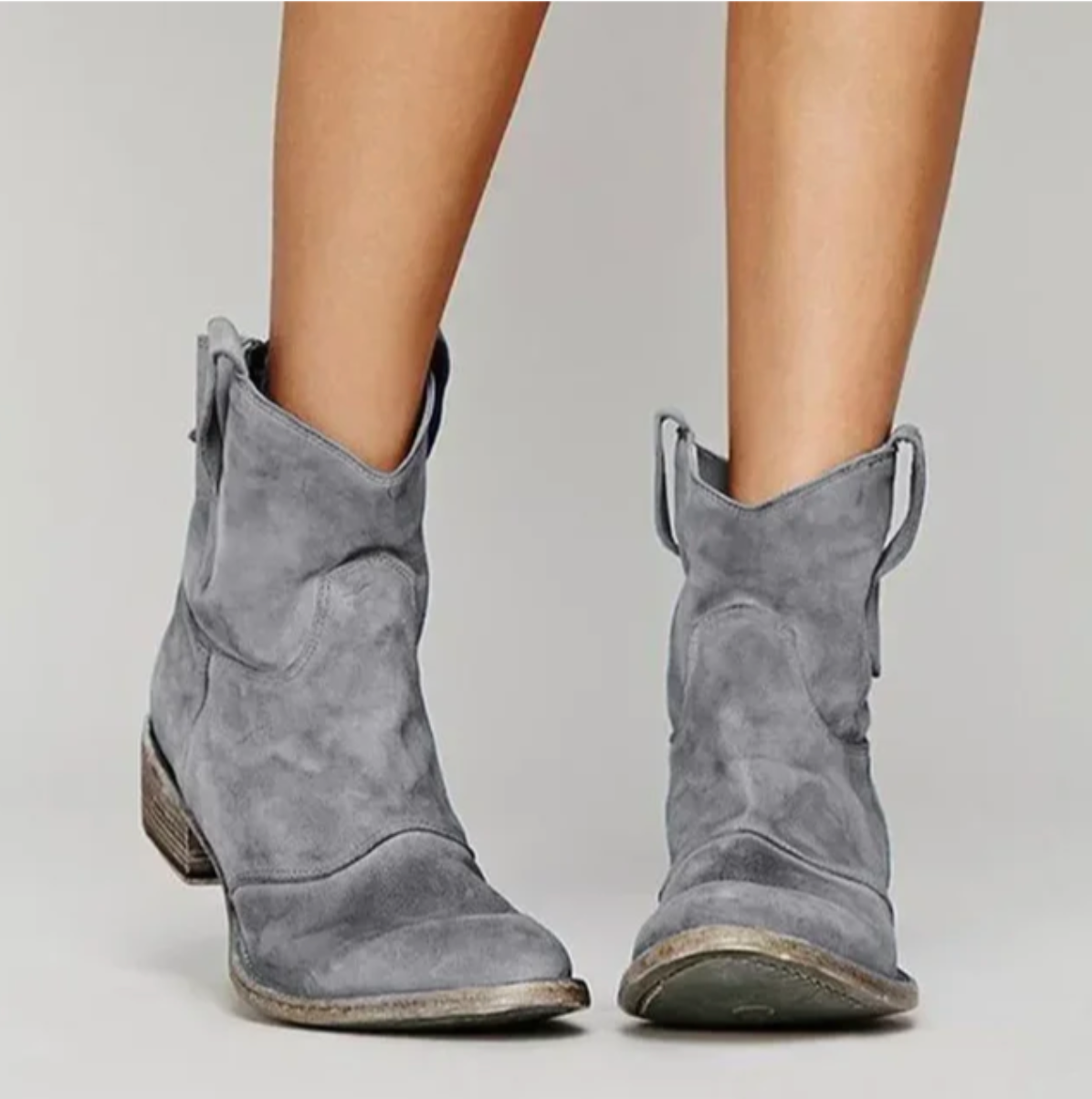 Doris | Damen Winter Western Stiefel mit Niedrigem Absatz