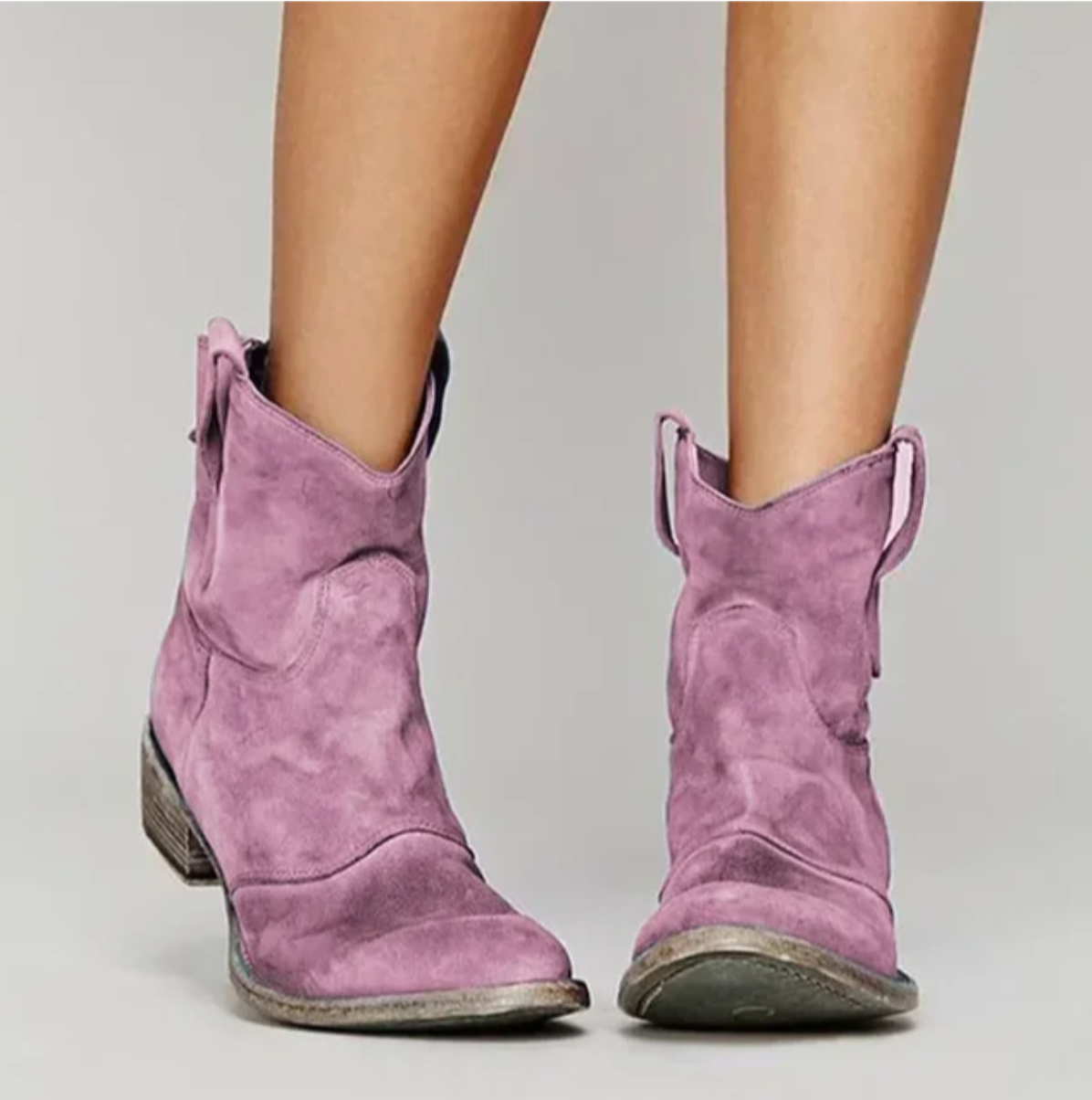 Doris | Damen Winter Western Stiefel mit Niedrigem Absatz