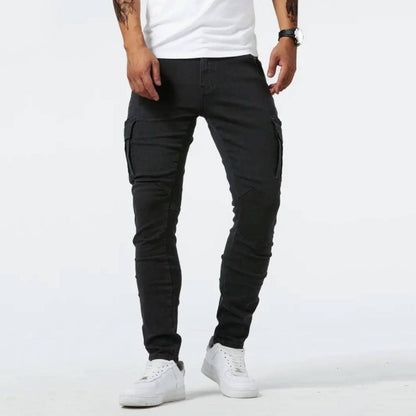 Thomas | Herren Casual Cargo-Jeans in heller Waschung