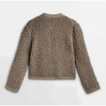 Kerstin | Schicke Flauschige Strickjacke mit Knopfverschluss