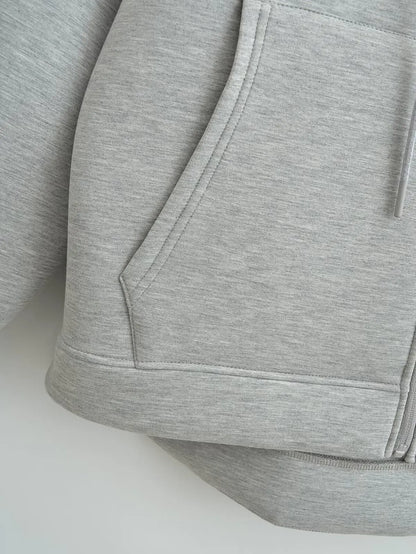 Angela | Damen Kapuzenpullover mit Fronttasche und Reißverschluss