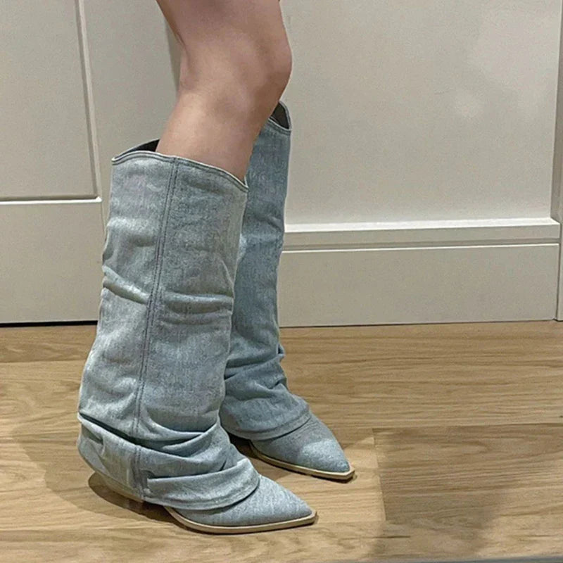 Katharina | Damen Winterstiefel, locker sitzend, kniehoch