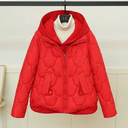 Doris | Damen Winter Pufferjacke mit Kapuze