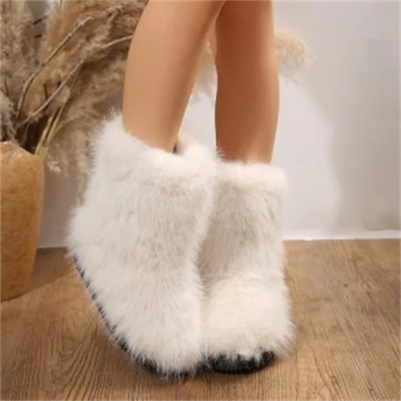 Irina | Damen Fellstiefel mit Bequemer Fütterung
