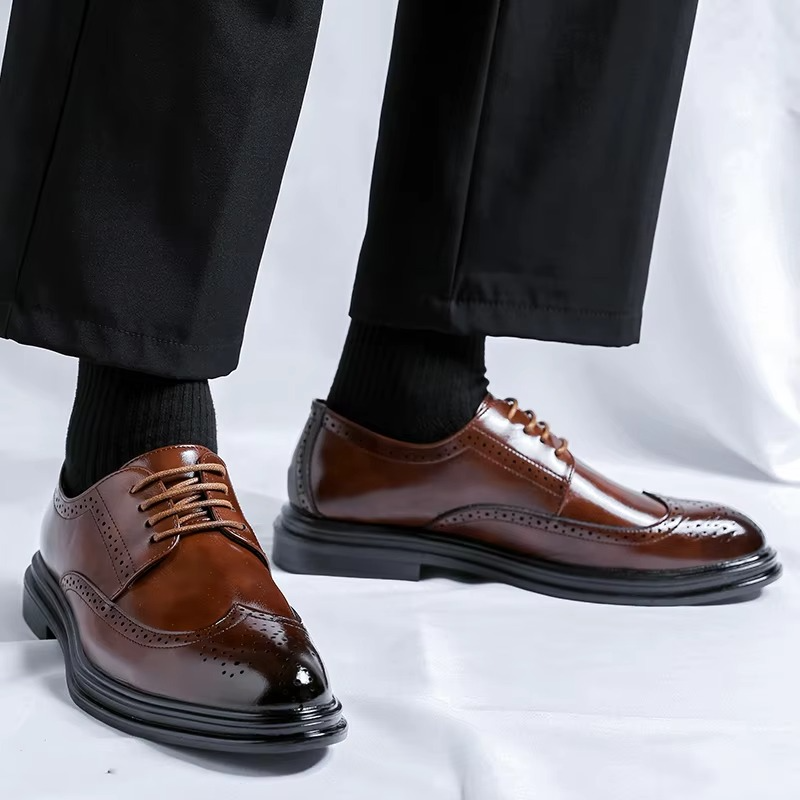 Martin | Herren Zeitlose Brogue Wingtip Büro-Schuhe