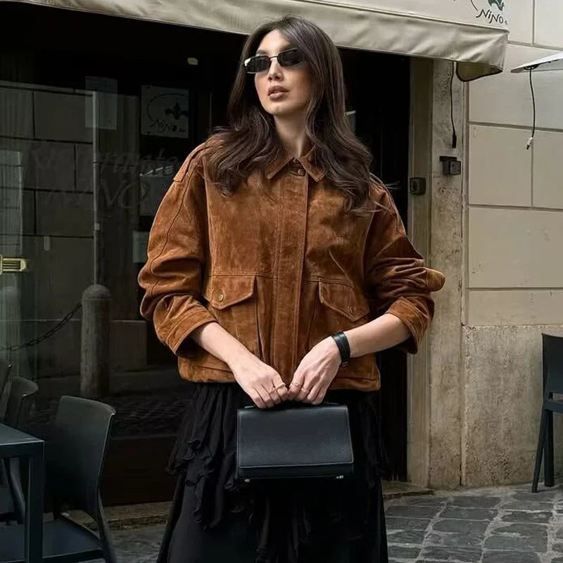 Britta | Damen Jacke mit Taschen und lockerer Passform