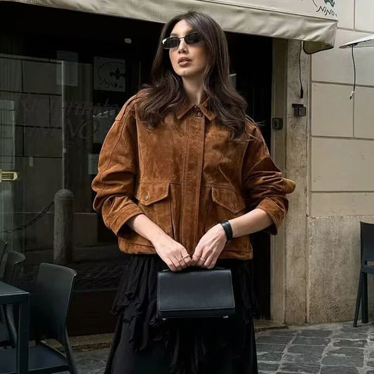 Britta | Damen Jacke mit Taschen und lockerer Passform