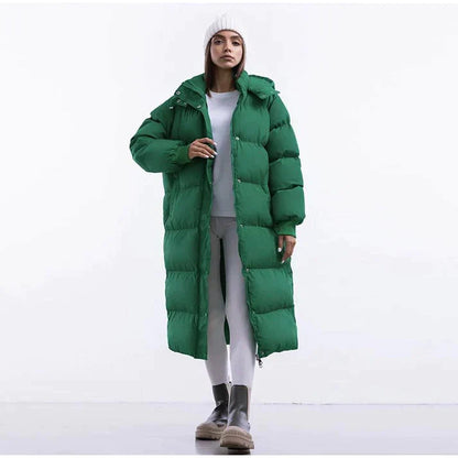 Daniela | Damen Winter Steppmantel mit Kapuze