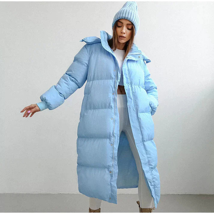 Daniela | Damen Winter Steppmantel mit Kapuze