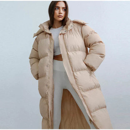 Daniela | Damen Winter Steppmantel mit Kapuze