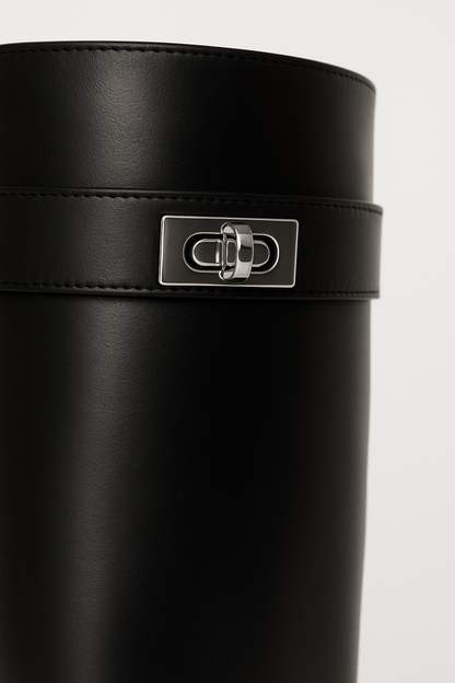 Katharina | Damen Hochgeschnittene Stiefel mit Schnallenverschluss