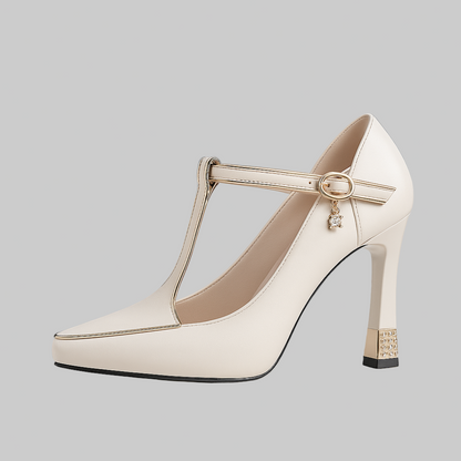 Andrea | Damen Klassische High Heels mit Spitzkappe