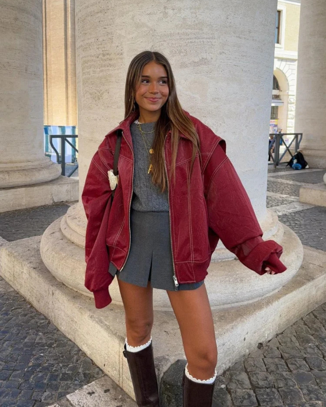 Hanna | Damen Oversized Jacke Trendiger Winter Street Style