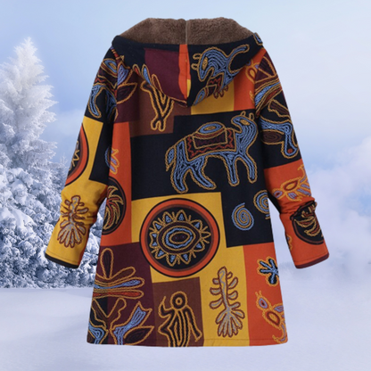 Emma | Damen-Hoodie mit buntem Tribal-Print