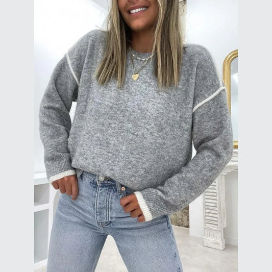 Jasmin | Damen Casual Winter Strickpullover