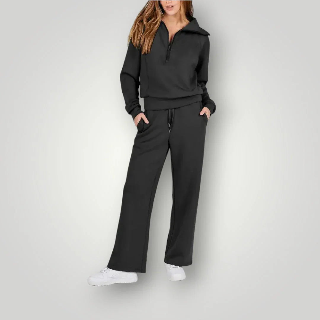 Leonie | Damen Lässiges Winter-Trainingsanzug Set