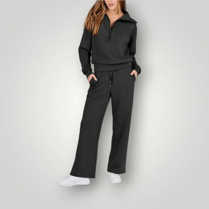 Leonie | Damen Lässiges Winter-Trainingsanzug Set