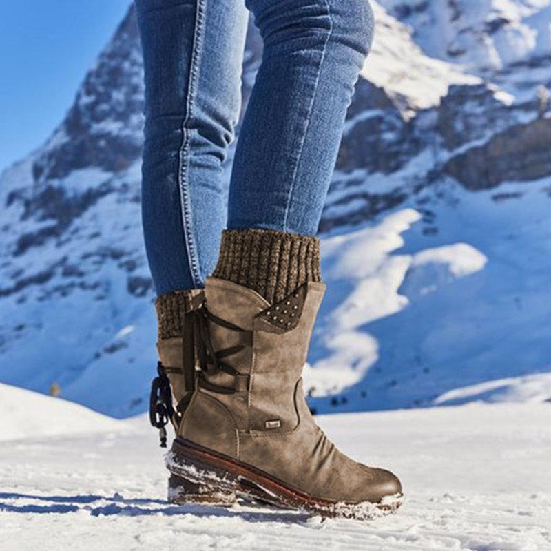 Greta | Damen-Winter-Stiefeletten mit Nietenverzierung