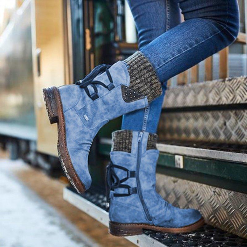 Greta | Damen-Winter-Stiefeletten mit Nietenverzierung