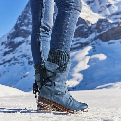 Greta | Damen-Winter-Stiefeletten mit Nietenverzierung