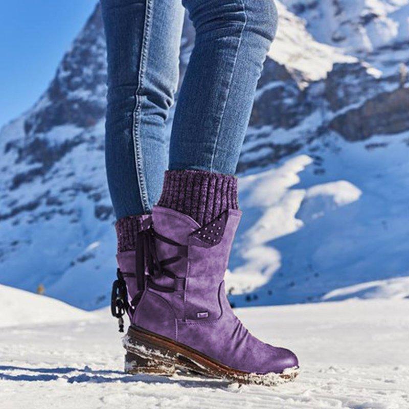 Greta | Damen-Winter-Stiefeletten mit Nietenverzierung