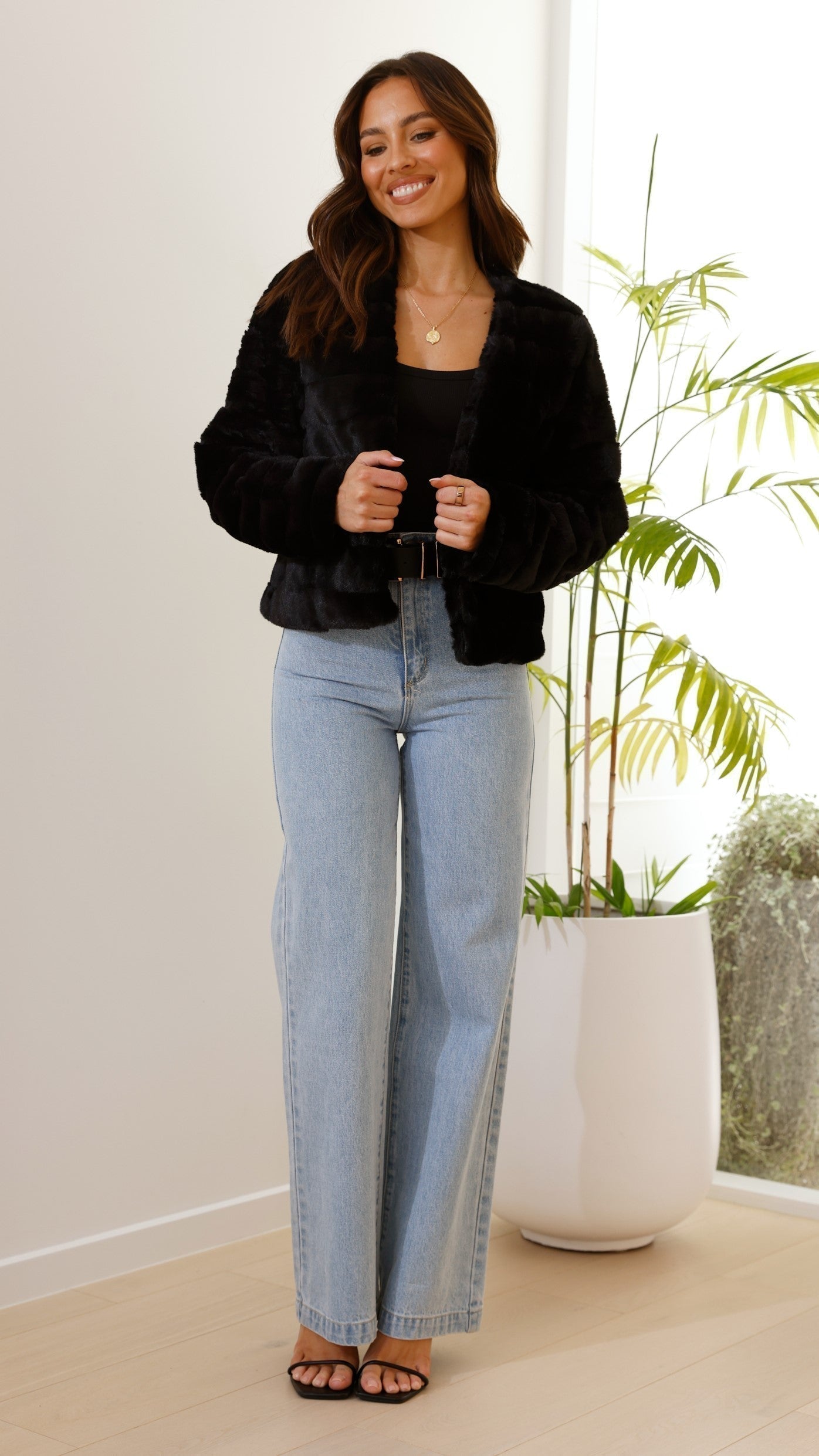 Stefanie | Damen Kurzer Warmer Mantel Eleganter Winterstil