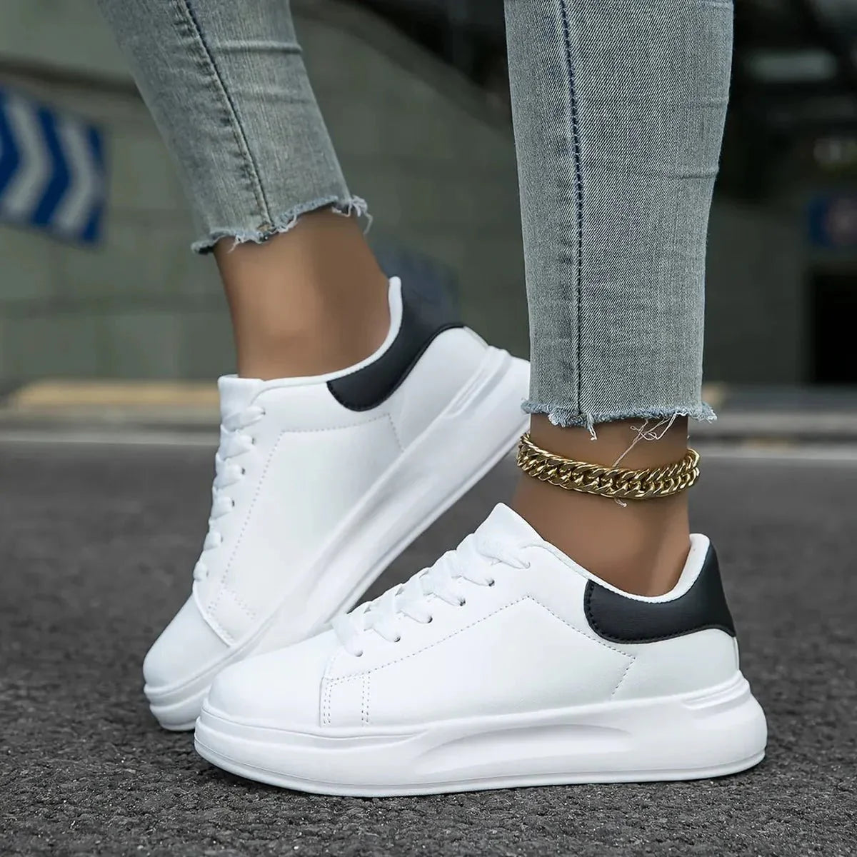 Helga | Damen Trendige Low-Top Freizeitschuhe
