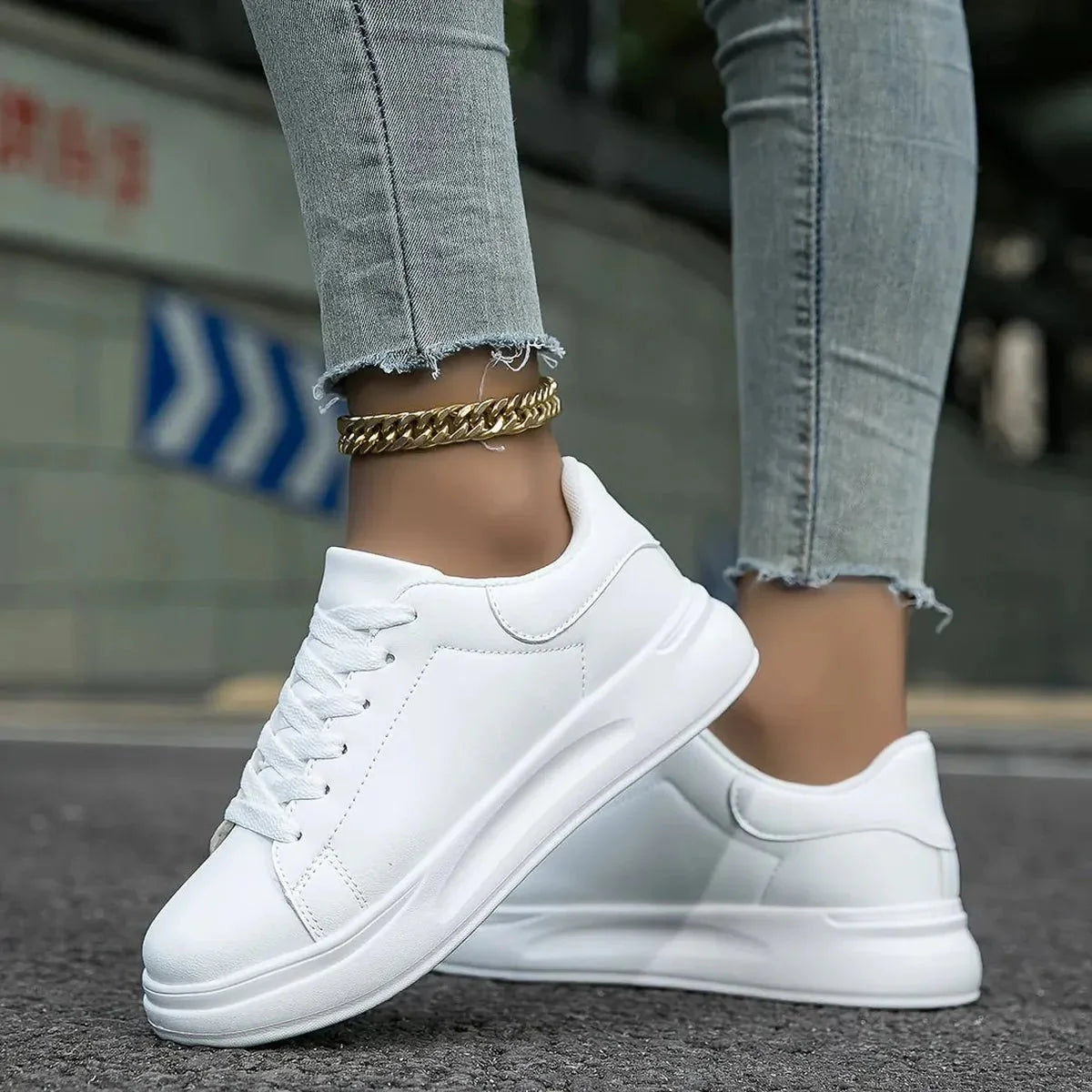 Helga | Damen Trendige Low-Top Freizeitschuhe