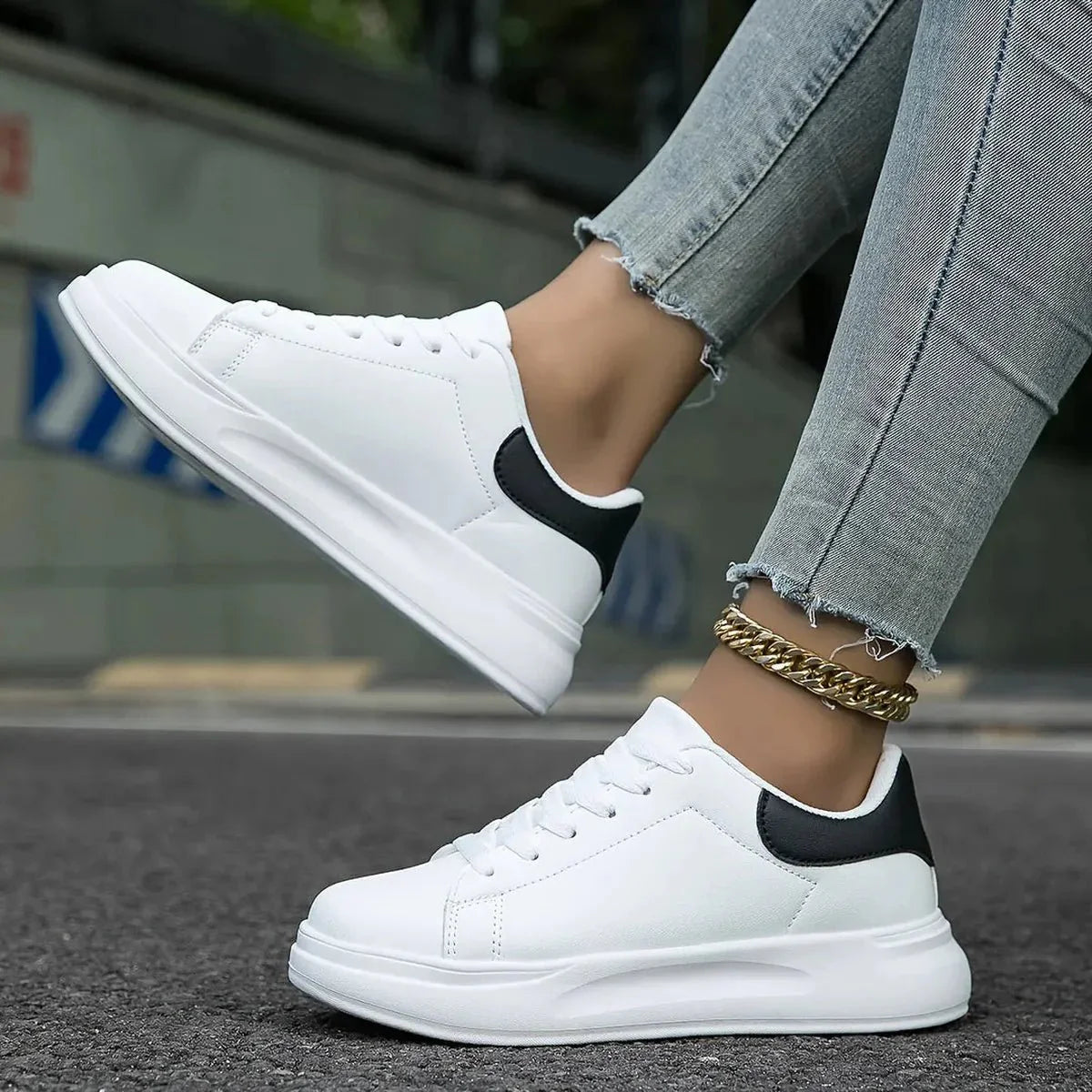 Helga | Damen Trendige Low-Top Freizeitschuhe