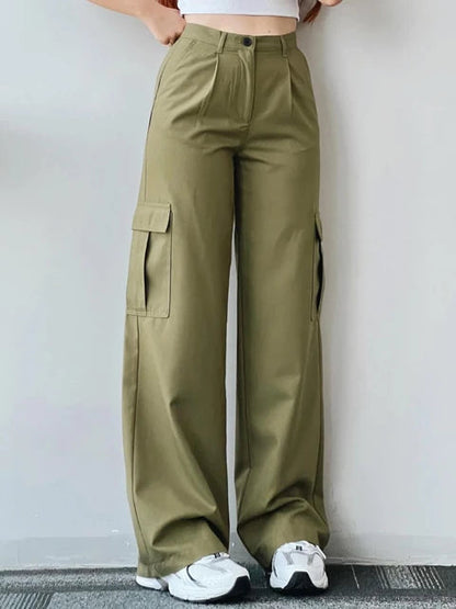 Helga | Damen Winter Hohe Taillen Cargo-Hose