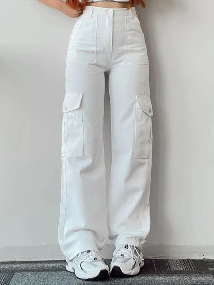 Helga | Damen Winter Hohe Taillen Cargo-Hose