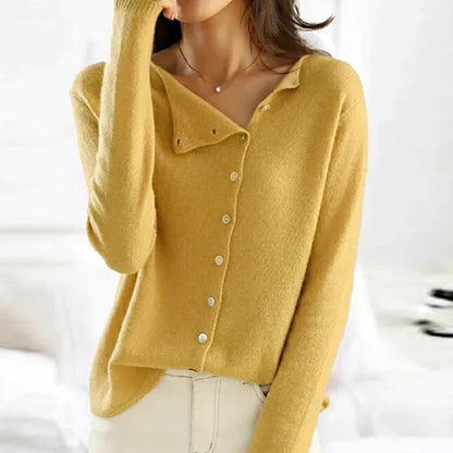Sabina | Strickpullover mit Knöpfen Damen
