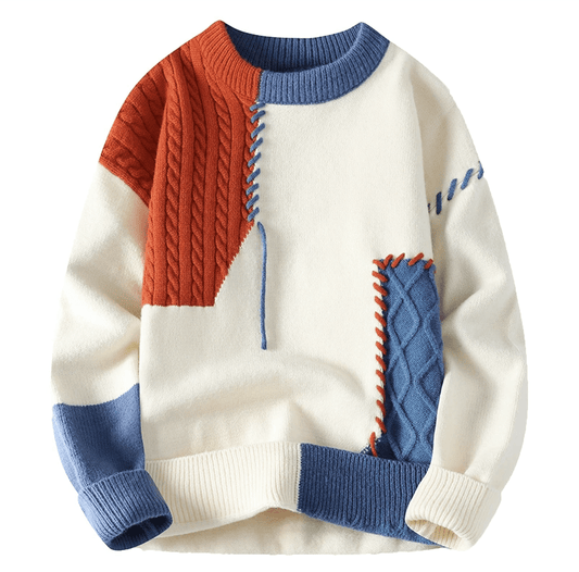 Hans | Herren Pullover aus weichem Strick mit gemischtem Muster