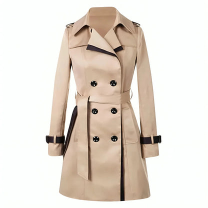 Greta | Damen Winter Trenchcoat mit Taillengürtel