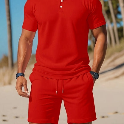 Markus | Herren Polohemd- und Shorts-Outfitset
