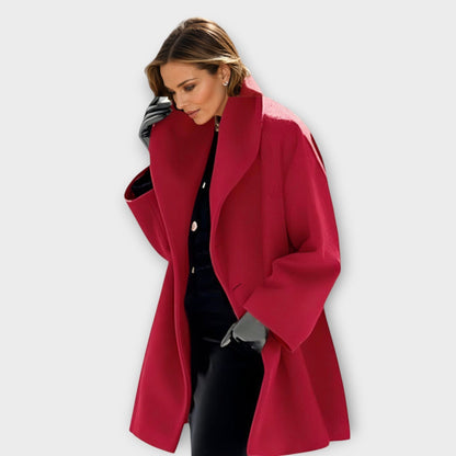 Gabriela | Oversized Wintermantel mit Breitem Kragen für Damen