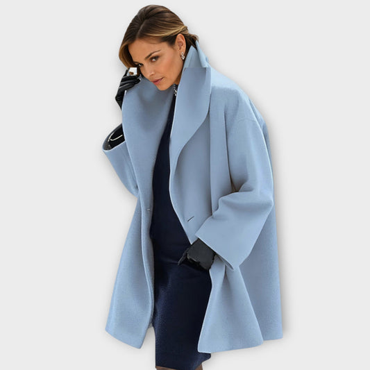 Gabriela | Oversized Wintermantel mit Breitem Kragen für Damen