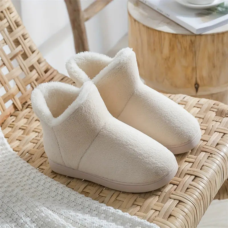 Daniela | Damen Plüsch Winter-Hausschuhe mit Weichem Futter