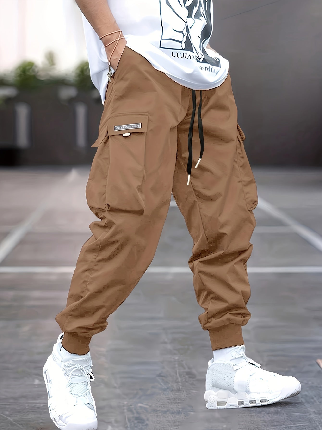Uwe | Herren Jogger-Hose mit modischen Utility-Taschen