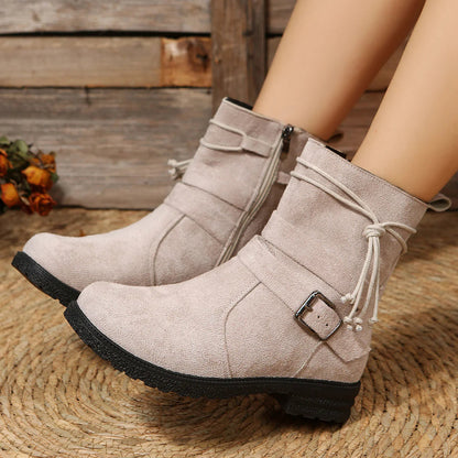 Helga | Damen Winter Stiefelette mit Reißverschluss
