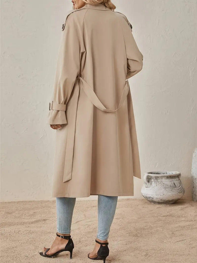 Claudia | Damen Eleganter Winter Trenchcoat