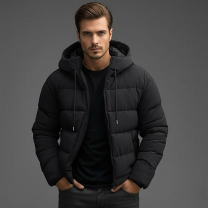Nils | Herren Winter Steppjacke Mit Kapuze