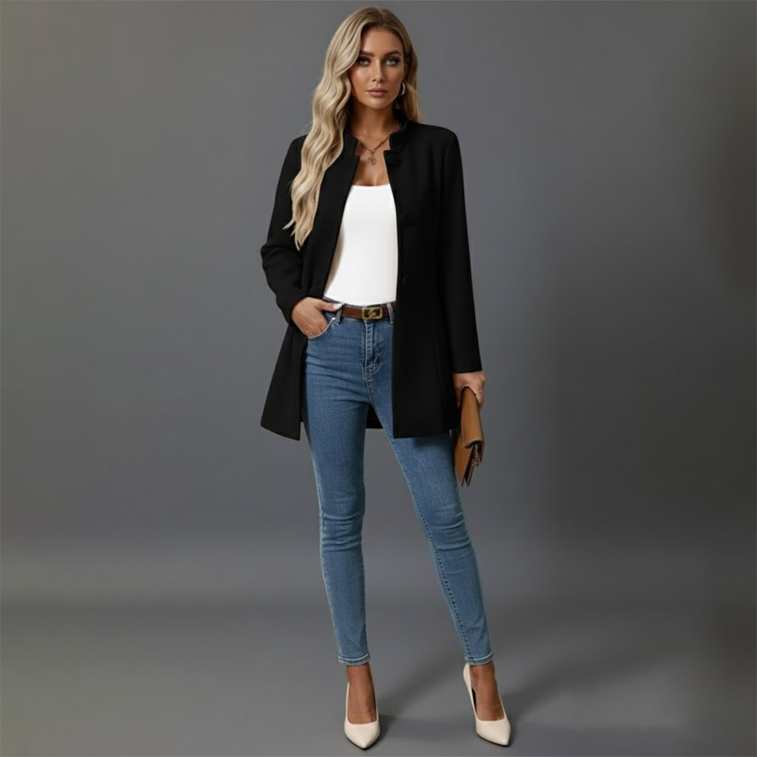 Lara | Damen Wintermantel Mit Knöpfen