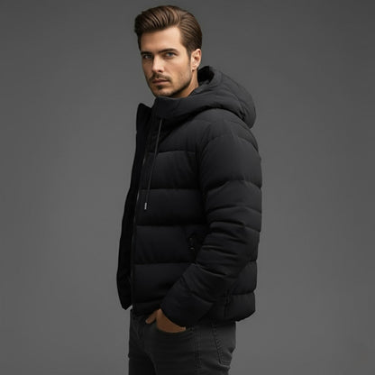 Nils | Herren Winter Steppjacke Mit Kapuze