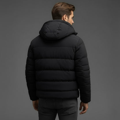 Nils | Herren Winter Steppjacke Mit Kapuze