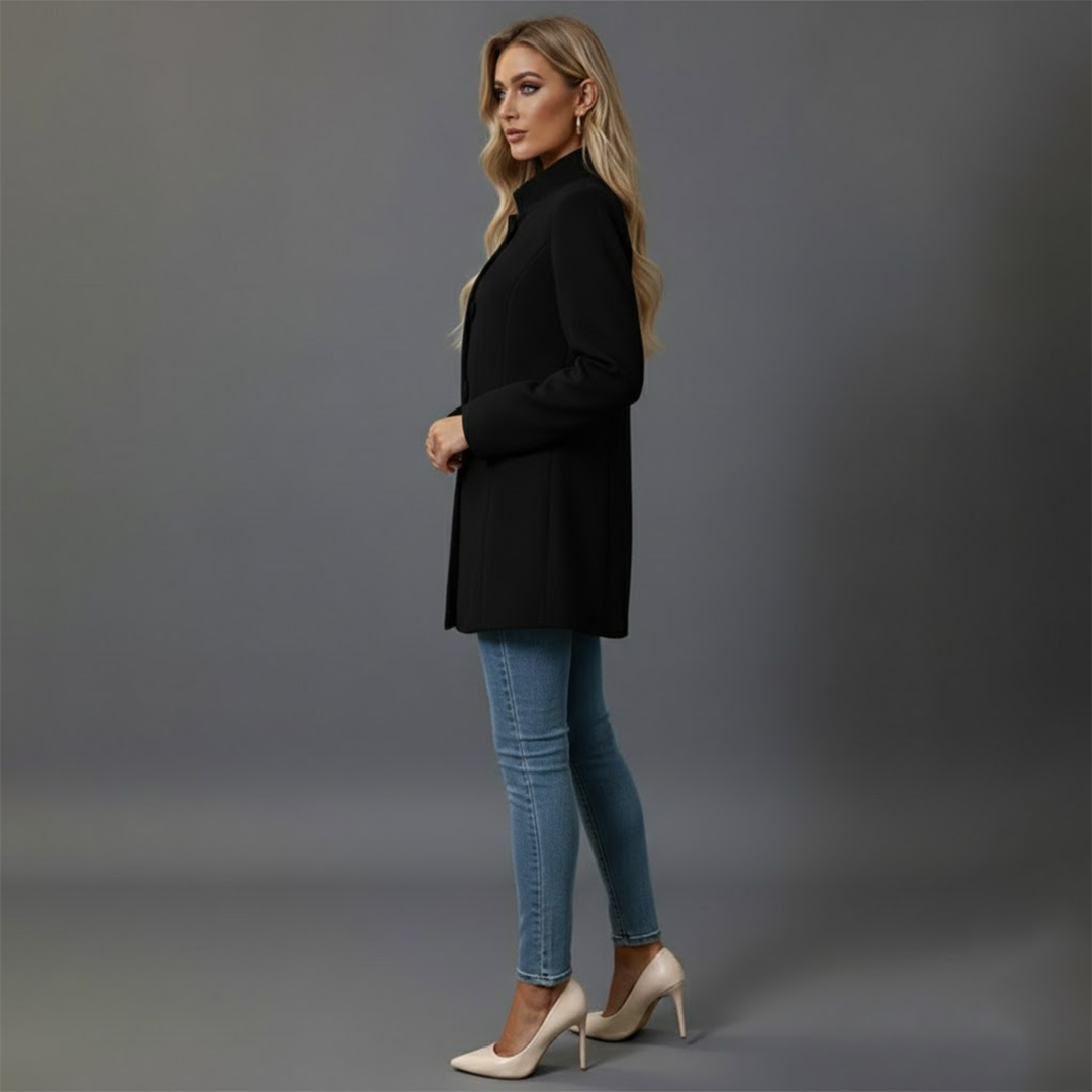 Lara | Damen Wintermantel Mit Knöpfen